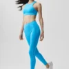 Leggings Superset High-Waist 7/8 Alo Softsculpt - Azul celeste
