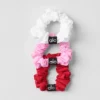 Mini scrunchies Fresh (paquete de 3) - Rojo intenso/Rosa dulce/Blanco