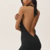 Mini vestido con cuello halter Summer Soiree - Negro