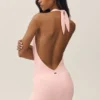 Mini vestido halter Summer Soiree - Rosa soleado