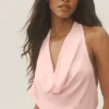 Mini vestido halter Summer Soiree - Rosa soleado