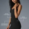 Minivestido de punto estilo denim - Negro/Antracita