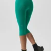 Pantalón capri High-Waist Airbrush de 16" - Emerald Isle