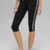 Pantalón capri High-Waist Airbrush Race Pace - Negro/Blanco