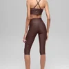 Pantalón capri High-Waist Airlift de 16'' - Brownstone