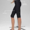 Pantalón capri High-Waist Airlift de 16'' - Negro