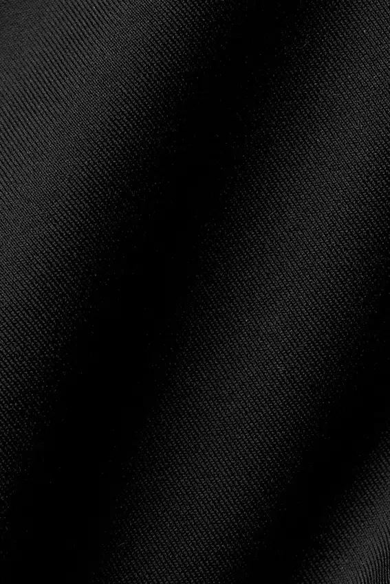 Pantalón capri High-Waist Airlift de corte súper elegante con contraste - Negro/Blanco