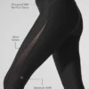 Pantalón capri High-Waist Airlift Mesh Just Right — Negro