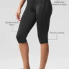 Pantalón capri High-Waist Airlift – Negro