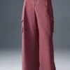 Pantalón cargo de pierna ancha (largo) - Burdeos trufado