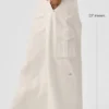 Pantalón cargo de pierna ancha (largo) - Marfil