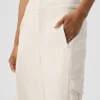 Pantalón cargo de pierna ancha (largo) - Marfil