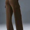 Pantalón cargo de punto High-Waist Scholar - Espresso