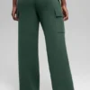 Pantalón cargo de punto High-Waist Scholar - Verde trébol