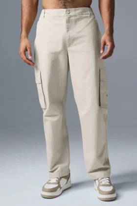 Pantalón cargo de ripstop - Color hueso