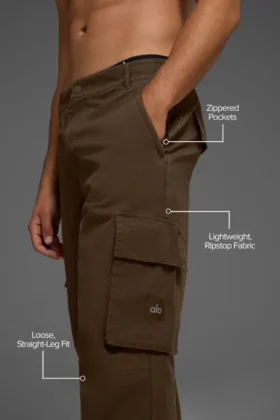 Pantalón cargo de ripstop – Espresso