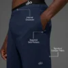Pantalón corto Conquer React Performance de 7" - Azul marino