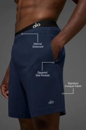 Pantalón corto Conquer React Performance de 7″ – Azul marino