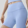 Pantalón corto de ciclista High-Waist Airbrush de 5" - Azul Provenza claro