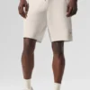 Pantalón corto de punto tipo jersé Sports Club de 7" - Marfil