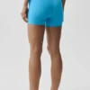 Pantalón corto High-Waist Airbrush «Better Together» - Azul celeste/Blanco