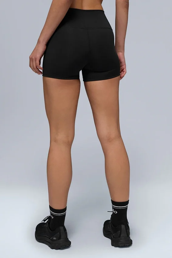 Pantalón corto High-Waist Airlift de 3" - Negro