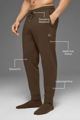 Pantalón de chándal Waffle Lounge – Espresso