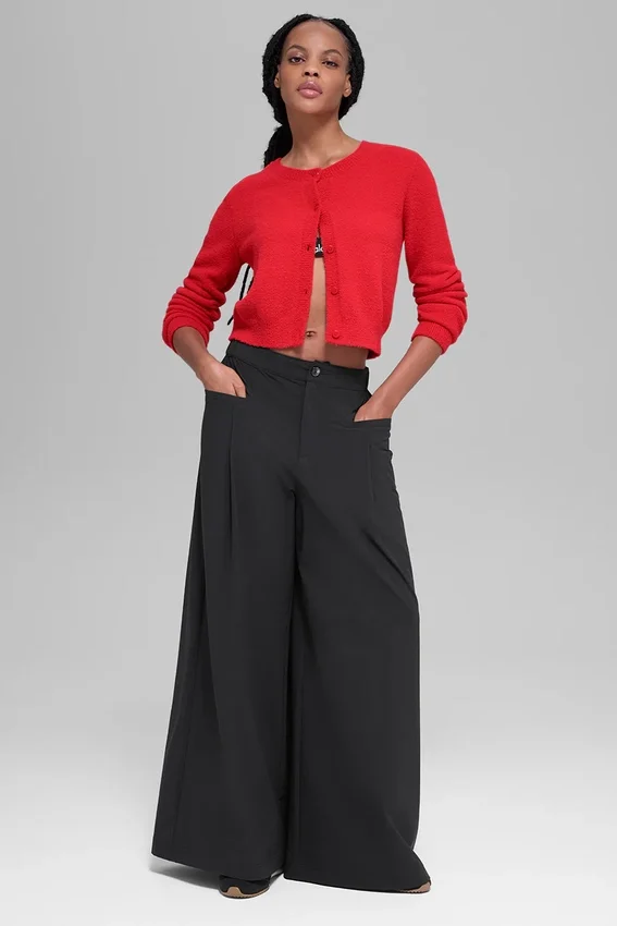 Pantalón de pierna ancha Main Act - Negro