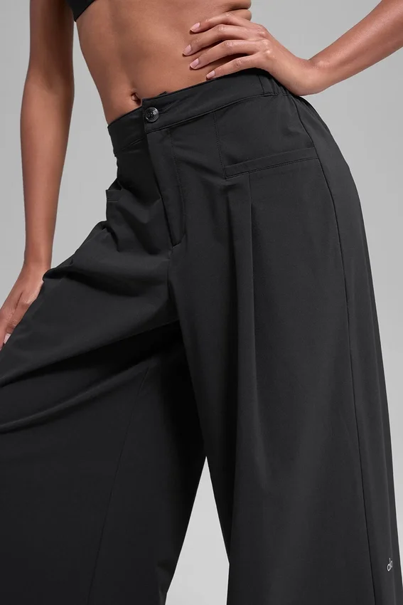 Pantalón de pierna ancha Main Act - Negro
