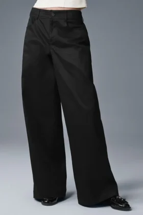 Pantalón de pierna ancha Wanderlust - Negro