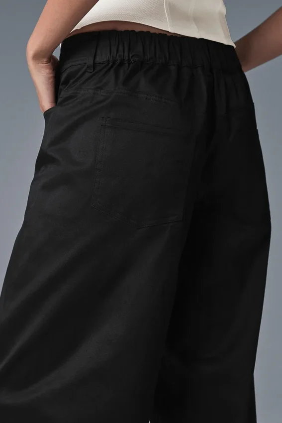 Pantalón de pierna ancha Wanderlust - Negro