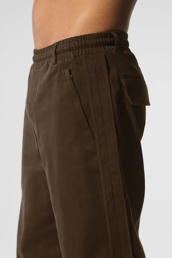 Pantalón de pierna recta con acabado de gamuza de la colección Edition - Espresso