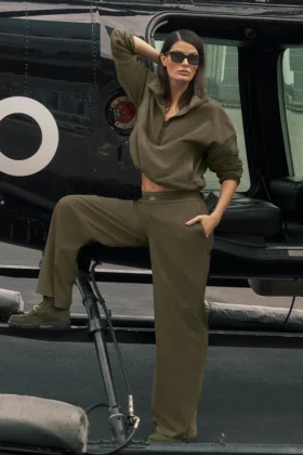 Pantalón de traje (Regular) - Olive Tree