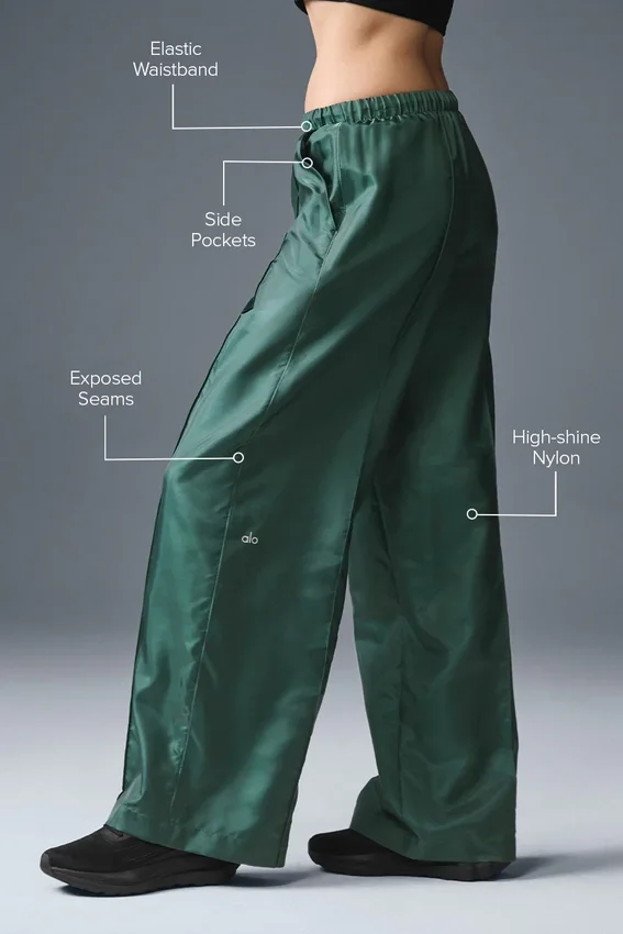 Pantalón deportivo de pierna ancha Afterglow - Winter Ivy
