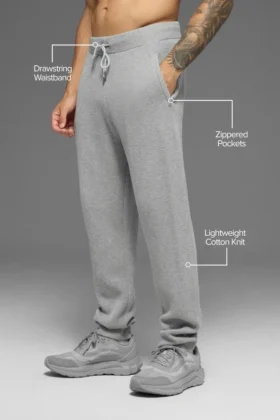 Pantalón deportivo Sports Club – Gris jaspeado atlético