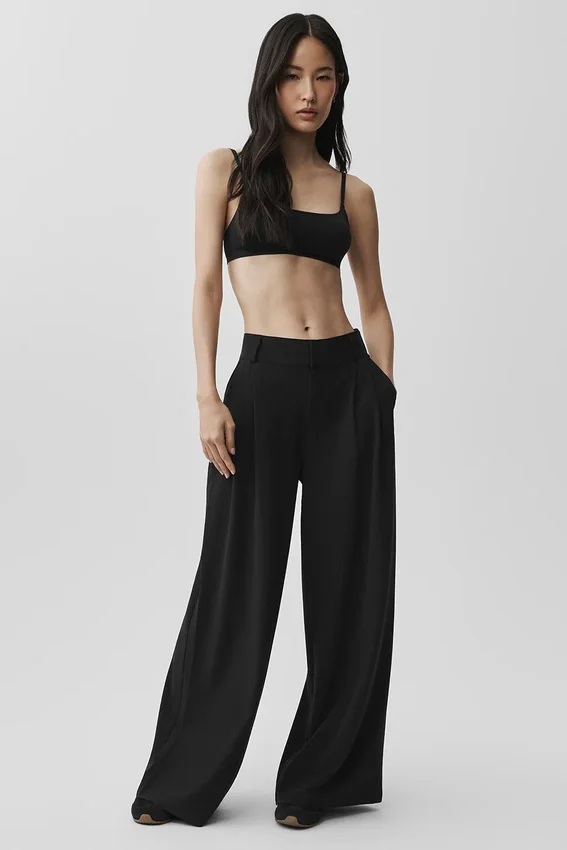 Pantalón Dreamscape High-Waist (corte regular) - Negro