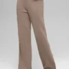 Pantalón High-Waist de lana y cachemira con corte ancho New Class - Chai Latte