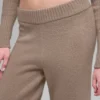 Pantalón High-Waist de lana y cachemira con corte ancho New Class - Chai Latte