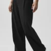 Pantalón High-Waist Pursuit (corte regular) - Negro