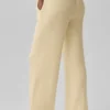Pantalón High-Waist y pierna ancha Snuggle Up — Amarillo Candlelight