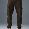 Pantalón jogger de edición en gamuza - Espresso