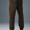 Pantalón jogger de edición en gamuza - Espresso