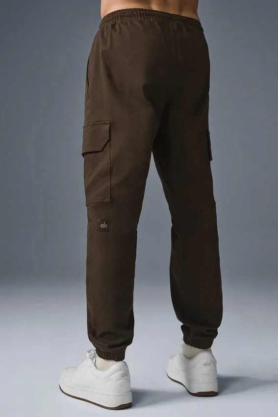 Pantalón jogger de edición en gamuza - Espresso