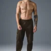 Pantalón jogger de edición en gamuza - Espresso