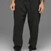Pantalón jogger de estar por casa con tejido tipo waffle - Negro