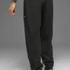 Pantalón jogger de estar por casa con tejido tipo waffle - Negro