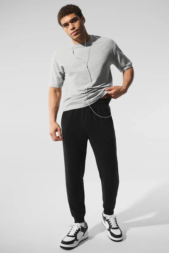 Pantalón jogger Fast Break de Micro Waffle - Negro