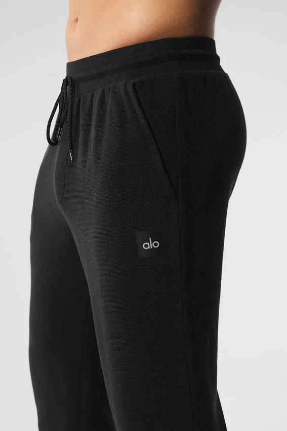 Pantalón jogger Fast Break de Micro Waffle - Negro