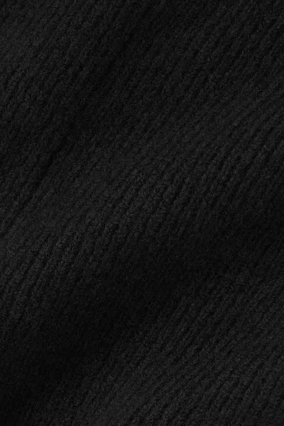 Pantalón jogger High-Waist New Class de lana y cachemira - Negro