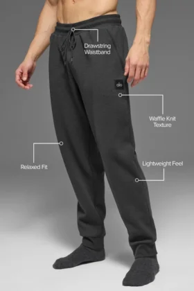 Pantalón jogger Waffle Lounge – Antracita